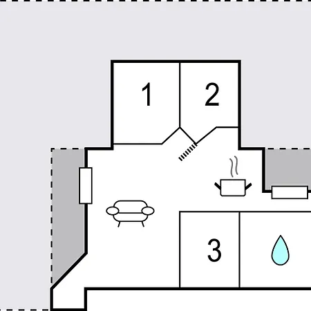 Three-bedroom In Сasa de vacaciones Assens